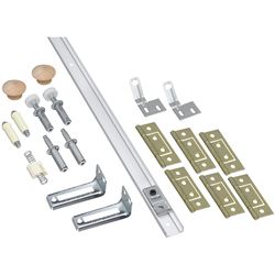 National Hardware 72 in. L White Steel Folding Door Hardware Set 1 pk