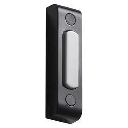 Heath Zenith Black Metal/Plastic Wired Pushbutton Doorbell