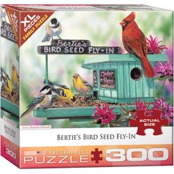 Eurographics Bertie's Bird Seed Fly-In Jigsaw Puzzle Multicolored 300 pc