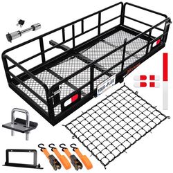 Mockins 60x24x14 High Rail Trailer Hitch Cargo Carrier 1 pk