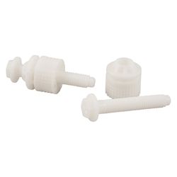 PlumbCraft Toilet Seat Hinge Bolts White Plastic
