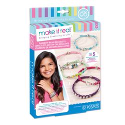 Make It Real Rainbow Bling Bracelet Making Kit Multicolored