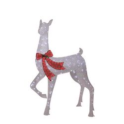 Celebrations LED Warm White Reindeer 50 in. Yard Decor