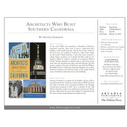 Arcadia Publishing Architects Who Built History Book