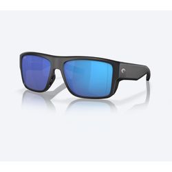 Costa Taxman Sunglasses Black Frame Blue Lens Polarized Blue Light Blocking