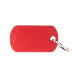 MyFamily Basic Red Military Aluminum Cat/Dog Pet Tags