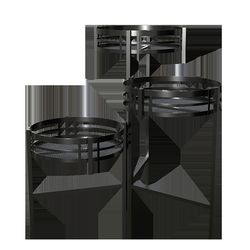 Panacea 24 in. H Black Metal Plant Stand