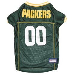 Pets First Green Green Bay Packers Dog Jersey 2XL