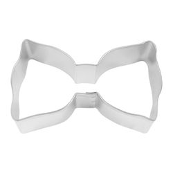 R&M International Corp 4 in. L Bow Tie Cookie Cutter Silver 1 pc