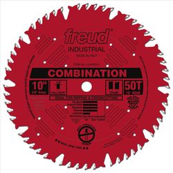 Freud 10 in. D X 5/8 in. Combination TiCo Hi-Density Carbide Combination Saw Blade 50 teeth 1 pk