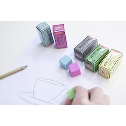 Kikkerland Erasers TPR/Paper 5 pk