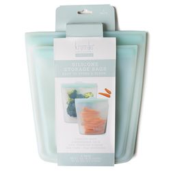 Krumbs Kitchen Mint Food Storage Bag 2 pk