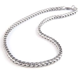 Mad Man Mens Phoenix Silver Necklace Stainless Steel