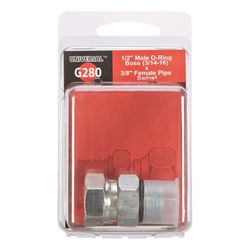 Apache Steel 1/2 in. D X 3/8 in. D Hydraulic Adapter 1 pk