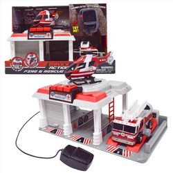 Sunny Days Maxx Action Rescue Vehicle Playset Garage Multicolored