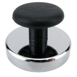 Magnet Source 1 in. L X 1.425 in. W Black Knob Magnet 11 lb. pull 1 pc