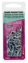 HILLMAN No. 5 X 3/8 in. W X 0.375 in. L Galvanized Steel Double Point Tack Staple 5 Ga. 1 oz 1.5 oz