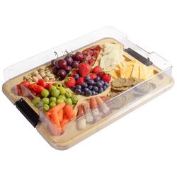 Totally Bamboo 15.5 in. L X 11.5 in. W X 2.88 in. Bamboo Charcuterie Board