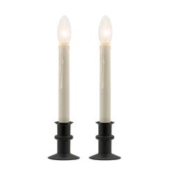 Celestial Lights Black Onyx No Scent Dual Intensity REMOTE HUGGER Battery Operated 2pk Candle 6.2 oz