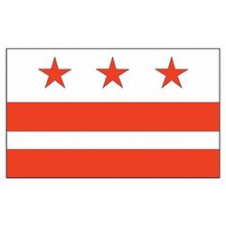 Valley Forge District of Columbia State Flag 0 in. H X 3 ft. W X 5 ft. L