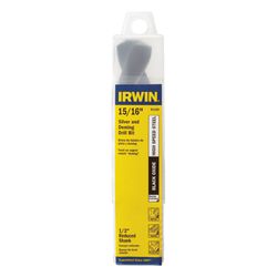 IRWIN 15/16 in. X 6 in. L High Speed Steel Drill Bit Straight Shank 1 pc