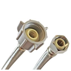 Fluidmaster 1/2 in. Ballcock X 7/8 in. D Ballcock 9 in. Braided Stainless Steel Toilet Supply Line