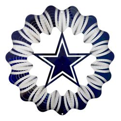 Spinfinity Designs Stainless Steel 12 in. Dallas Cowboys Wind Spinner