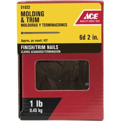 Ace 6D 2 in. Finishing Hardened Steel Nail Brad Head 1 lb