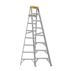 Werner 8 ft. H Aluminum Step Ladder Type IA 300 lb. cap.