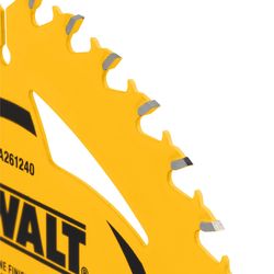 DEWALT 6-1/2 in. D X 5/8 in. Tungsten Carbide Tipped Circular Saw Blade 40 teeth 1 pk