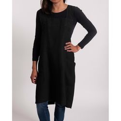 KAF Home Black Linen Apron