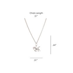Montana Silversmiths Women's Prancing Horse Silver Necklace Water Resistant