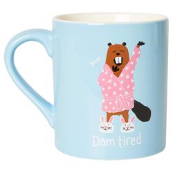 Little Blue House Blue Ceramic Dam Tired Mug 1 pk
