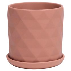 Chive Virago 3.3 in. D Ceramic Shape F Succulent Pot Terracotta