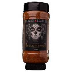Spanglish Asadero Picante Chile De Arbol Bar-B-Q Rub/Seasoning 10 oz