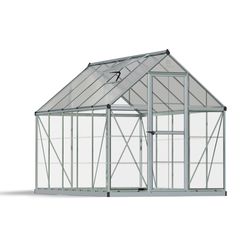 Canopia by Palram Hybrid Silver 72.8 in. W X 120.5 in. D X 81.9 in. H Walk-In Greenhouse