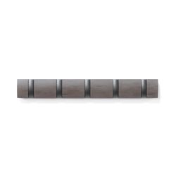 Umbra 20 in. L Gray Wood Flip 5 Hook 1 pk