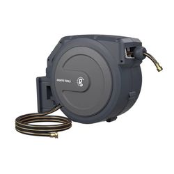 Giraffe 78 ft. Gray Retractable Wall Mounted Hose Reel with Hose