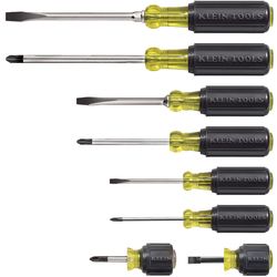 Klein Tools Cushion-Grip Screwdriver Set 8 pc