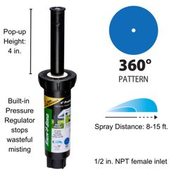 Rain Bird 4 in. H Full-Circle Pop-Up Spray Head