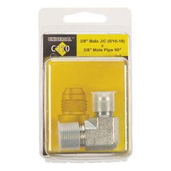 Apache Steel 3/8 in. D X 3/8 in. D Hydraulic Adapter 1