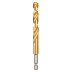 Milwaukee Shockwave 3/8 in. X 4.65 in. L Titanium Red Helix Drill Bit Hex Shank 1 pc
