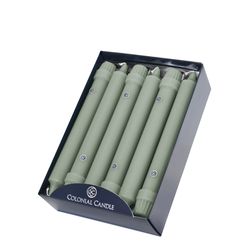 Colonial Candle Green Unscented Scent Classic Taper Candle