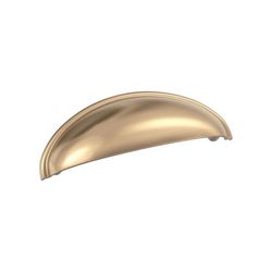 Amerock Transitional Cup Cabinet Cup Pull 3 in. Champagne Bronze Gold 1 pk