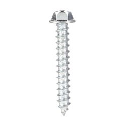HILLMAN No. 12 Ga. X 1-1/2 in. L Slotted Hex Head Sheet Metal Screws 100 pk