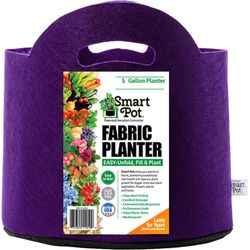 Smart Pot 7.5 in. H X 10 in. W X 10 in. D X 10 in. D Geo-Thermal Fabric Grow Bag Planter Purple
