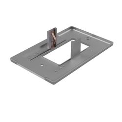 Westek LumiCover Satin Nickel 1 gang Plastic Decorator Nightlight Wall Plate 1 pk