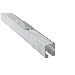 National Hardware 12 ft. L Galvanized Silver Steel Face Mount Box Rail 1 pk