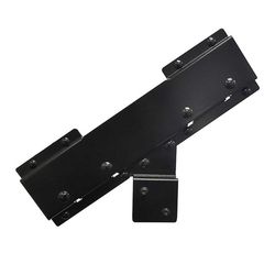 Pylex Black Steel Stringer Connector Bracket 17 in. L