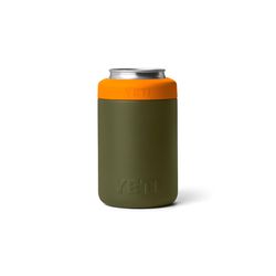 YETI Rambler 12 oz. King Crab Orange/Olive BPA Free Colster Can Insulator